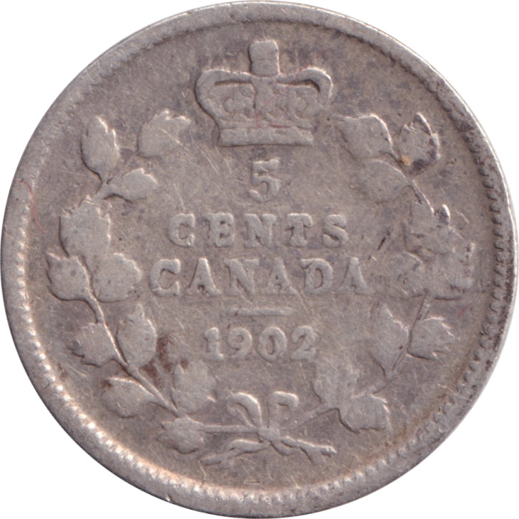 5 cents argent - Édouard VII