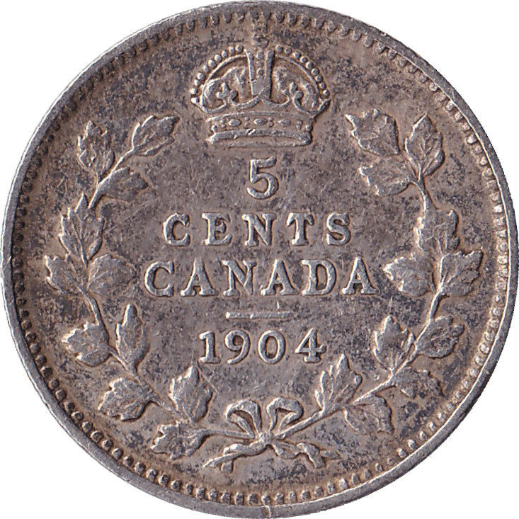 5 cents argent - Édouard VII