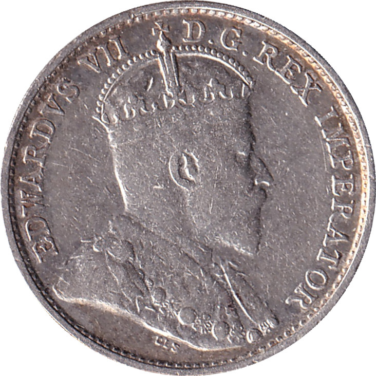 5 cents argent - Édouard VII