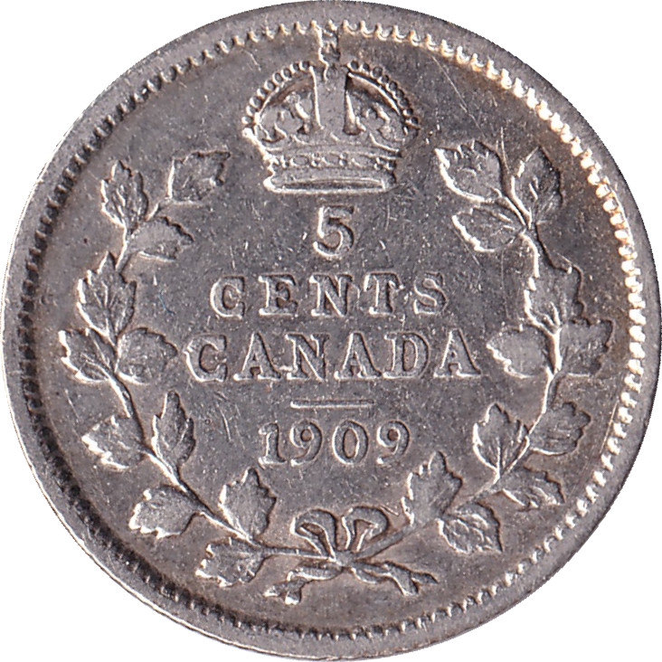 5 cents argent - Édouard VII