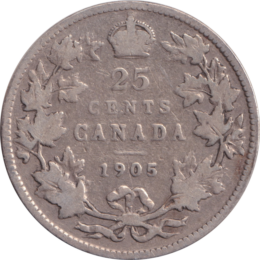 25 cents silver - Edward VII