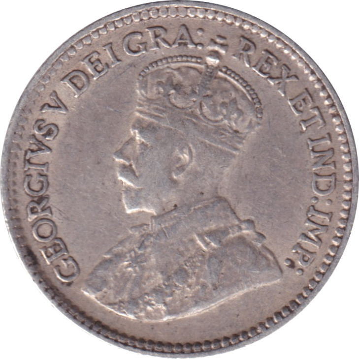 5 cents silver - George V - 	Silver