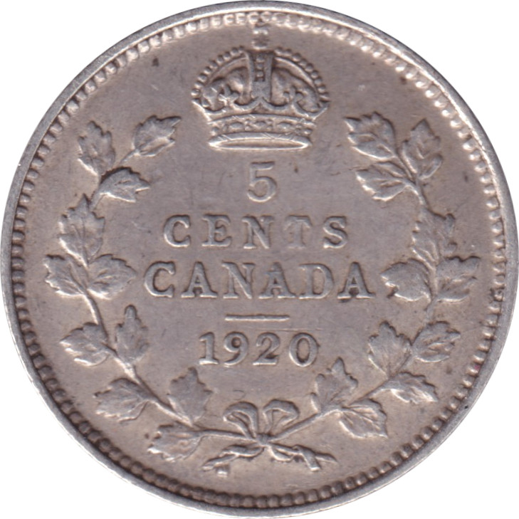 5 cents argent - Georges V - Argent