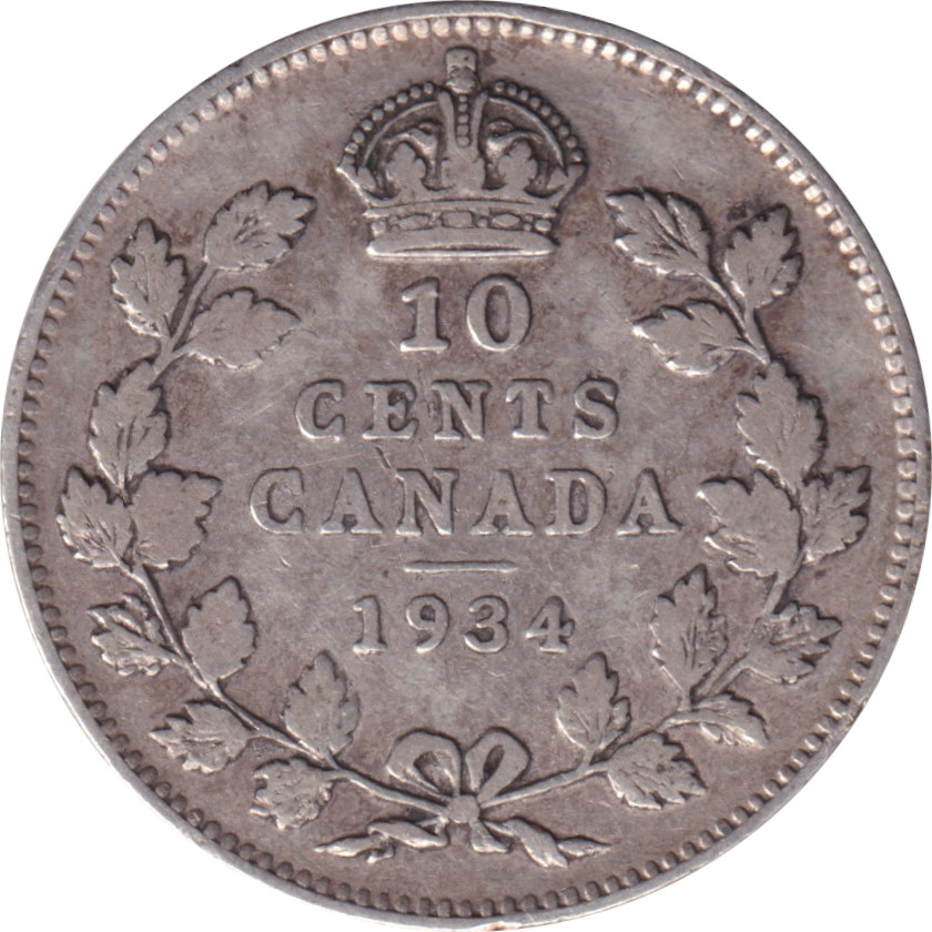 10 cents silver - George V