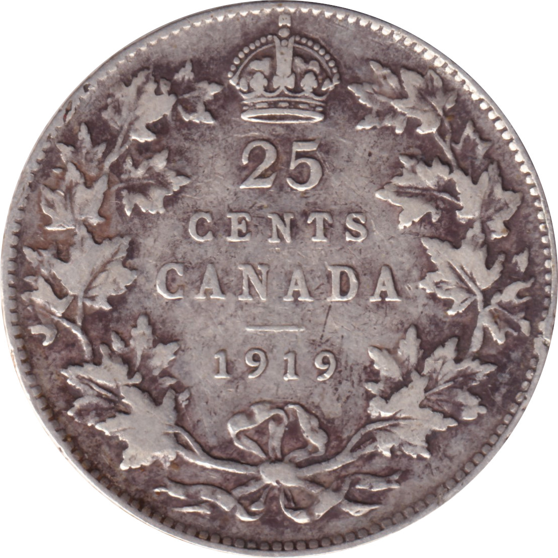 25 cents silver - George V