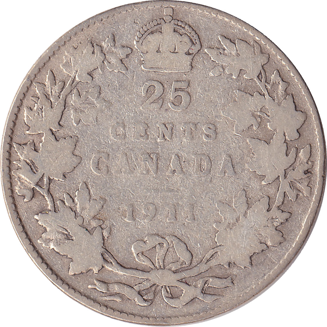 25 cents silver - George V