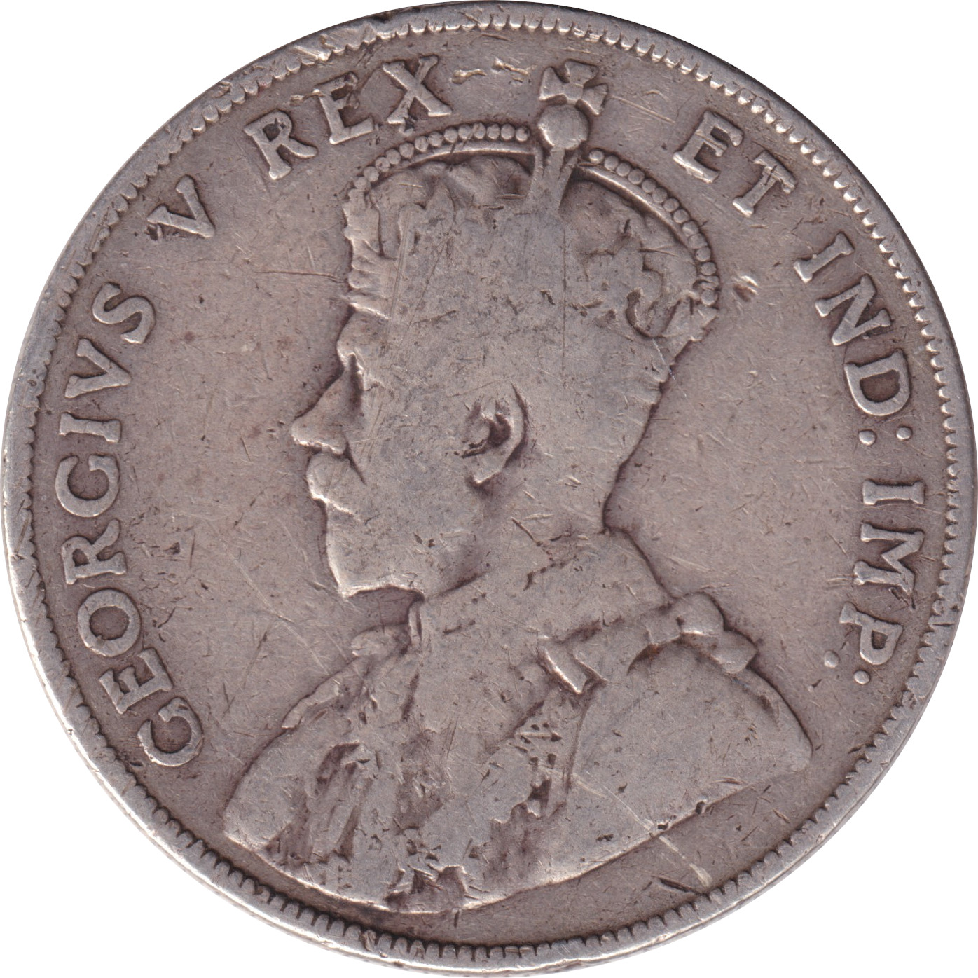 50 cents silver - George V