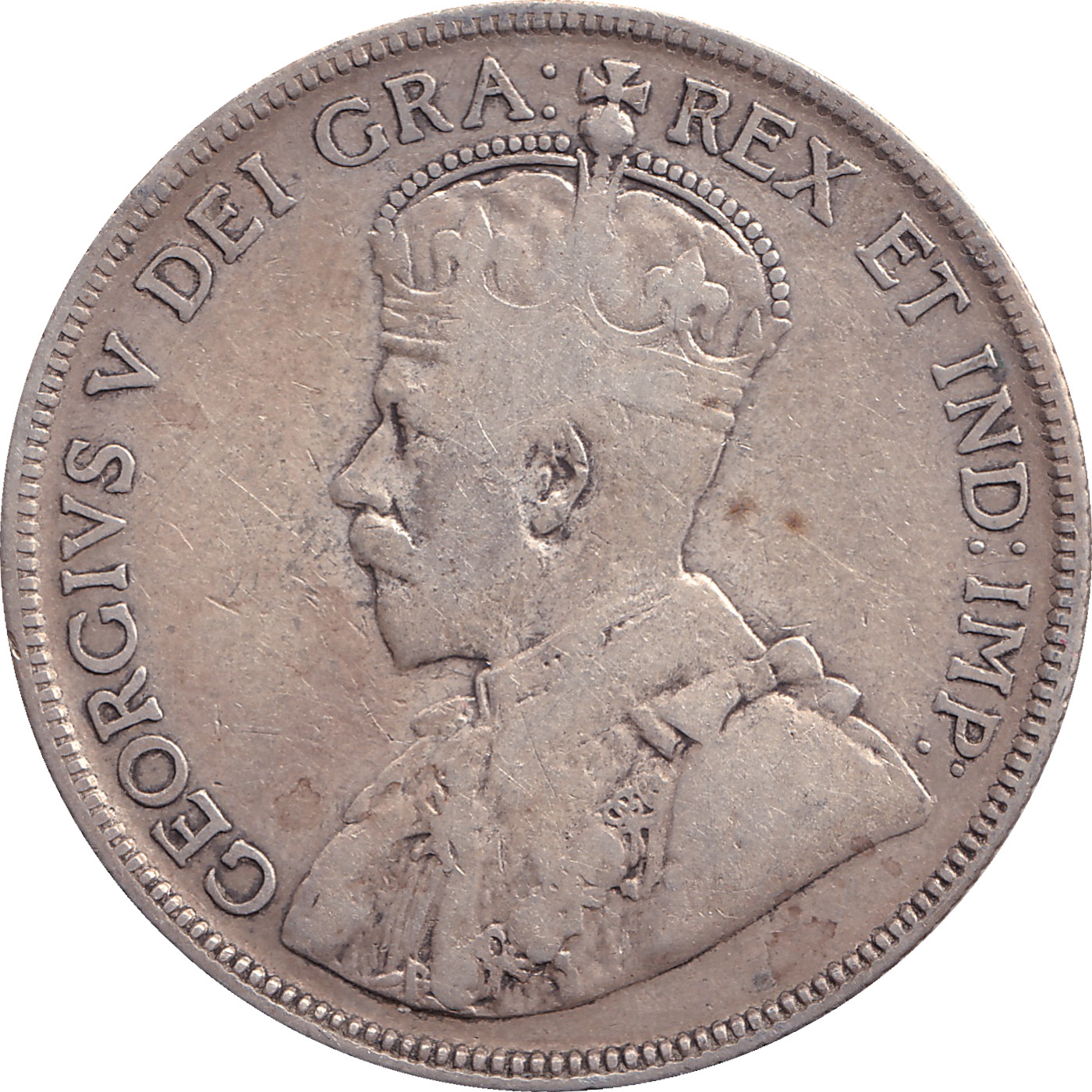 50 cents silver - George V