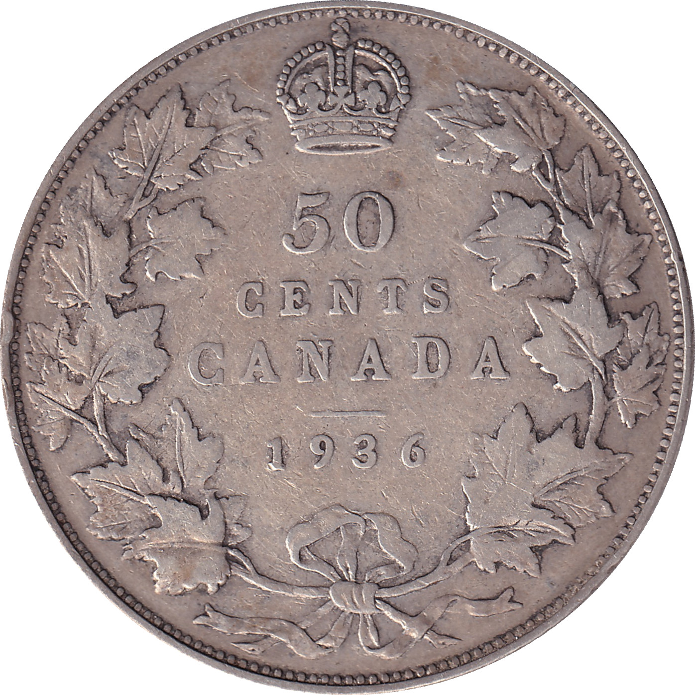 50 cents silver - George V