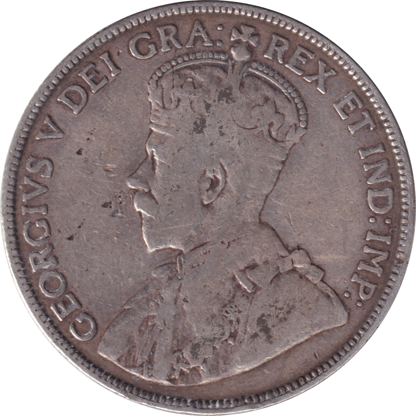 50 cents silver - George V