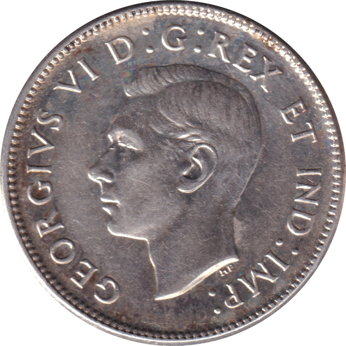 25 cents silver - George VI - Emperor