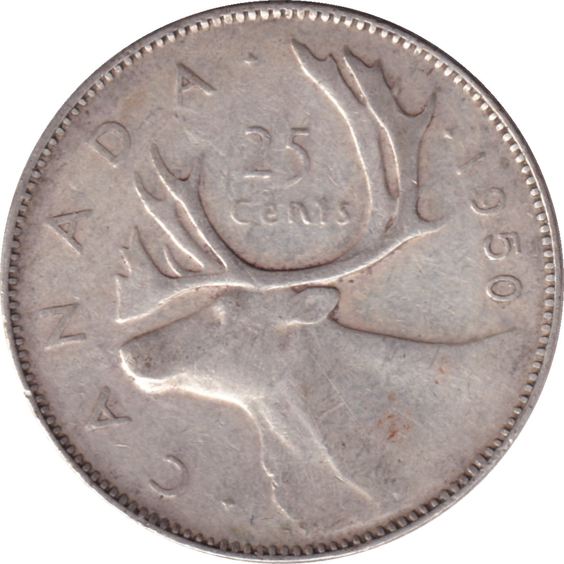 25 cents silver - George VI - King