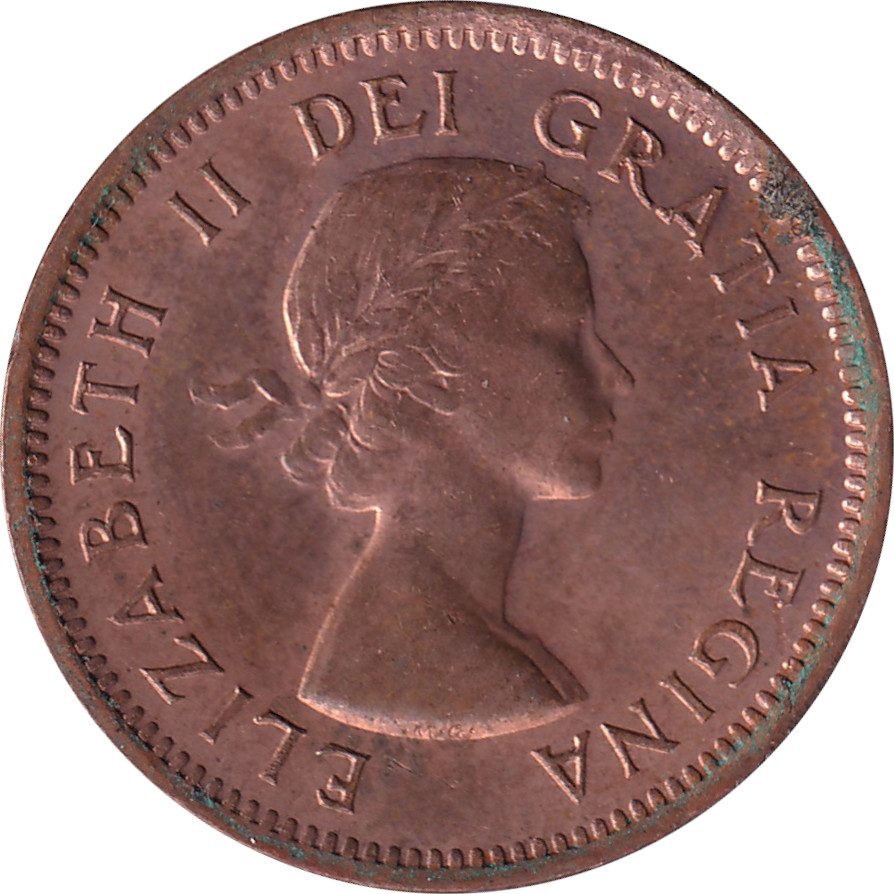 1 cent - Elizabeth II - Buste colonial