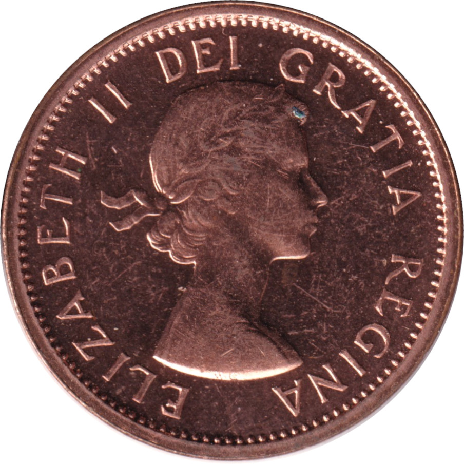 1 cent - Elizabeth II - Buste colonial