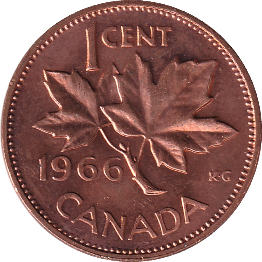 1 cent - Elizabeth II - Buste jeune