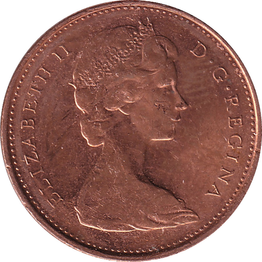 1 cent - Elizabeth II - Buste jeune