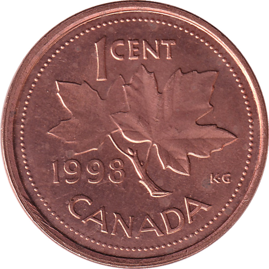 1 cent - Elizabeth II - Tête mature - Zinc cuivré