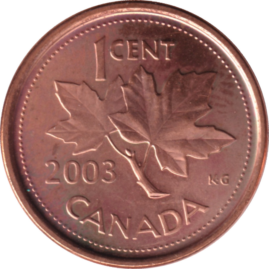 1 cent - Elizabeth II - Mature head - Steel plated