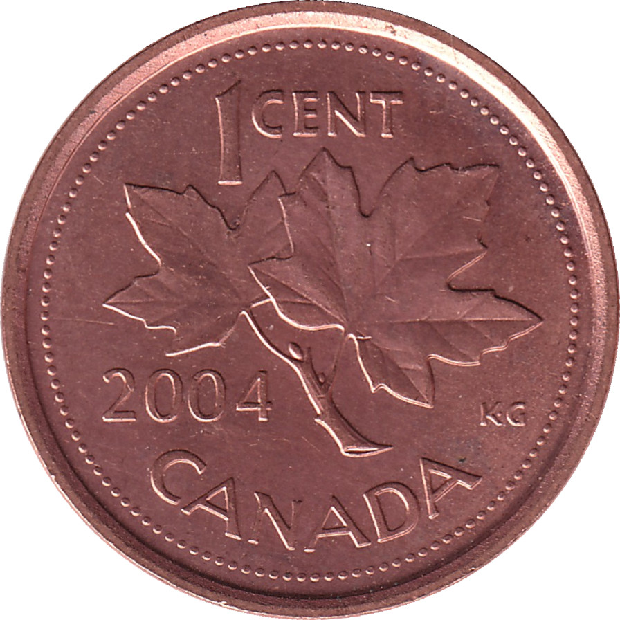 1 cent - Elizabeth II - Tête agée - Zinc cuivré