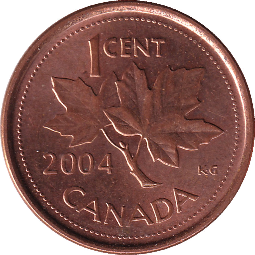 1 cent - Elizabeth II - Tête agée - Acier cuivré