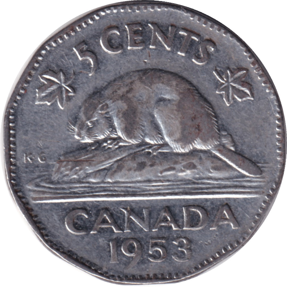 5 cents - Elizabeth II - Buste colonial - Polygonale - Acier chromé