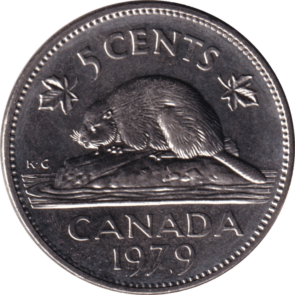 5 cents - Elizabeth II - Buste mature - Nickel