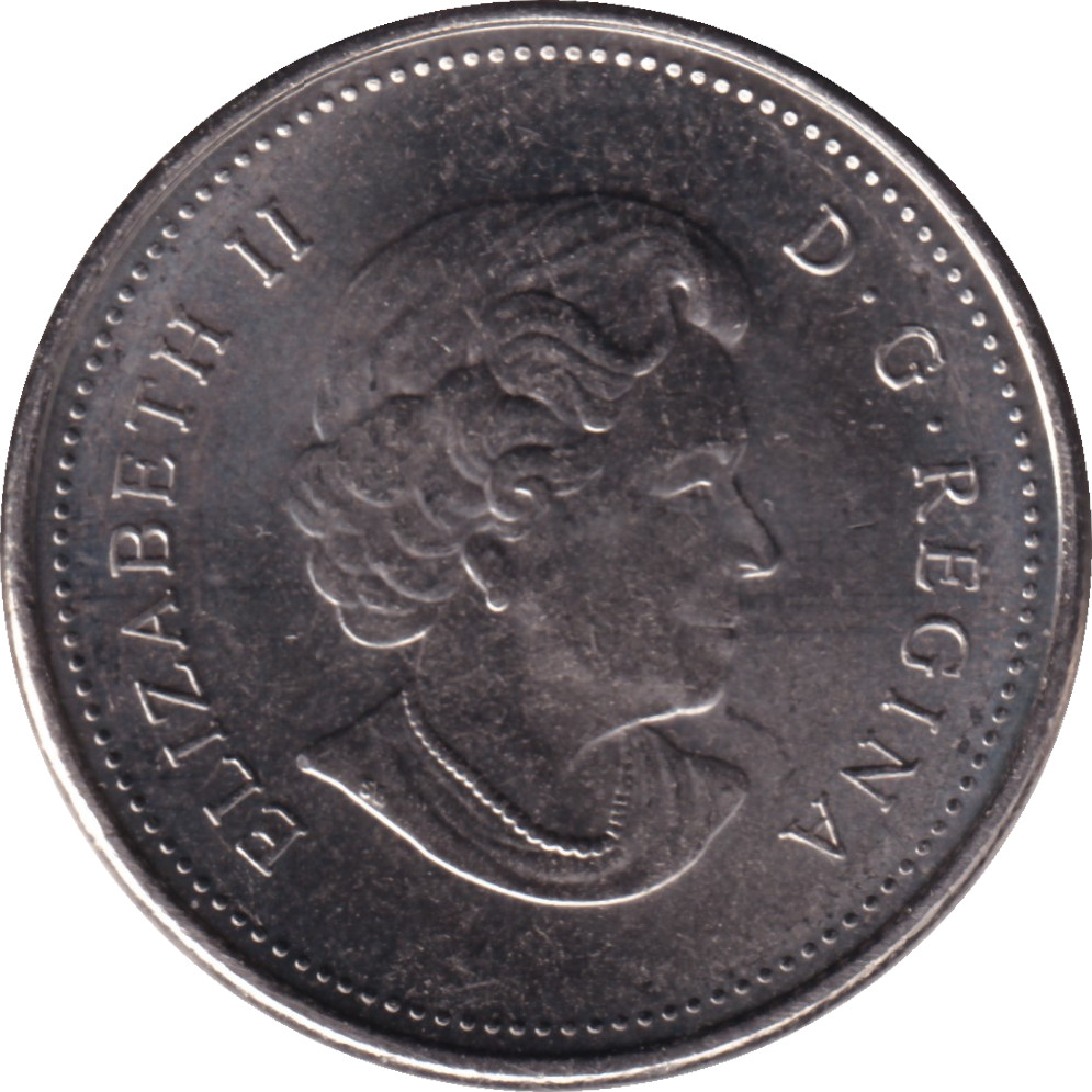 5 cents - Elizabeth II - Old head - Cupronickel