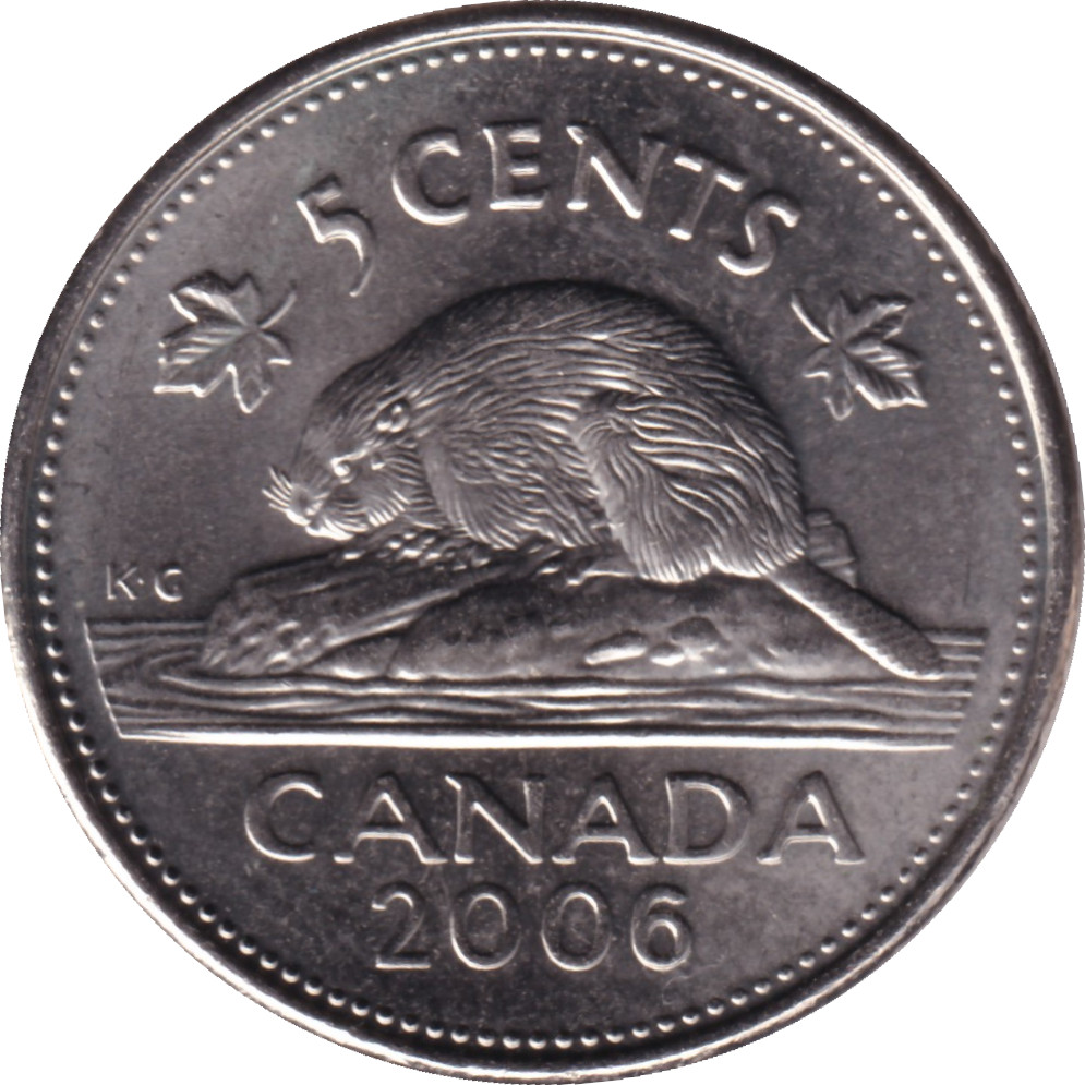 5 cents - Elizabeth II - Old head - Cupronickel