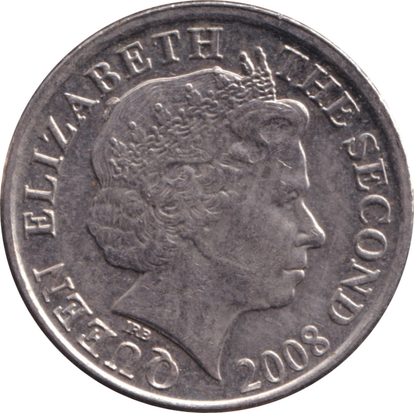 5 pence - Elizabeth II - Old head - Cupronickel