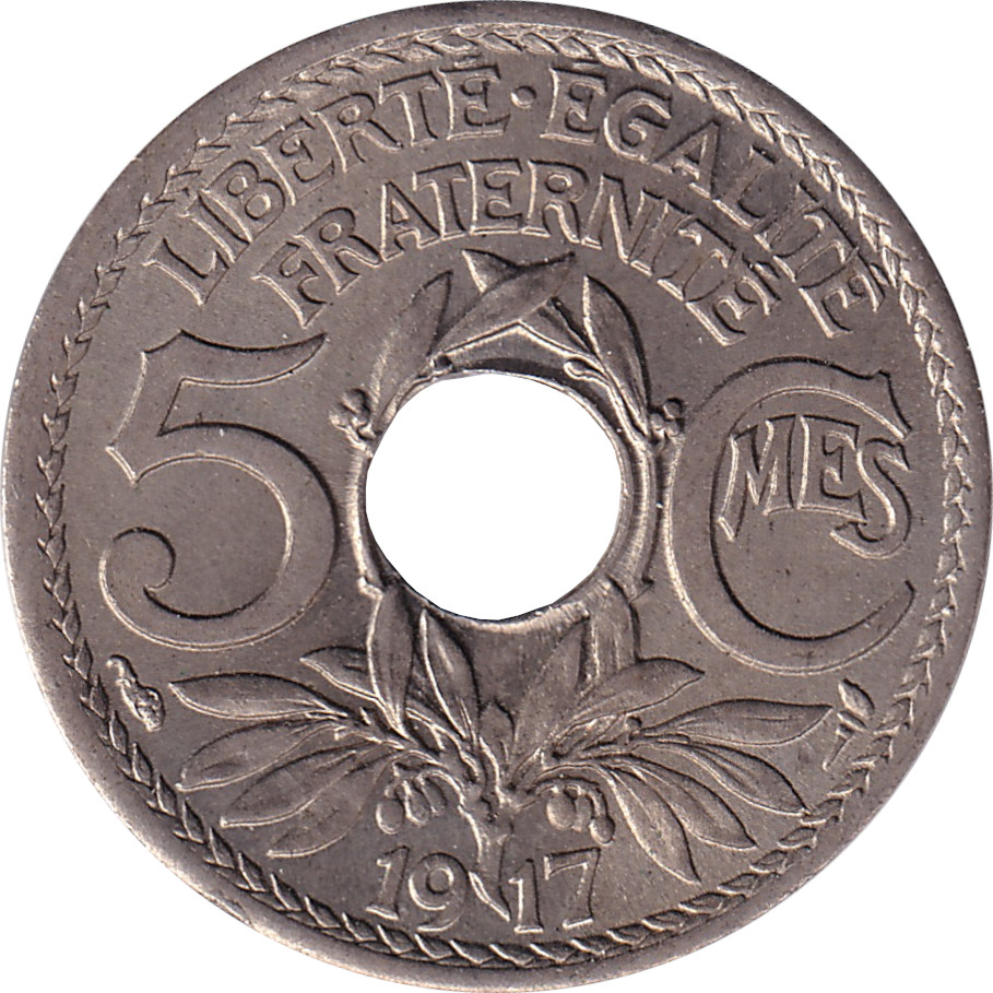 5 centimes - Lindauer - Largest - Cupronickel