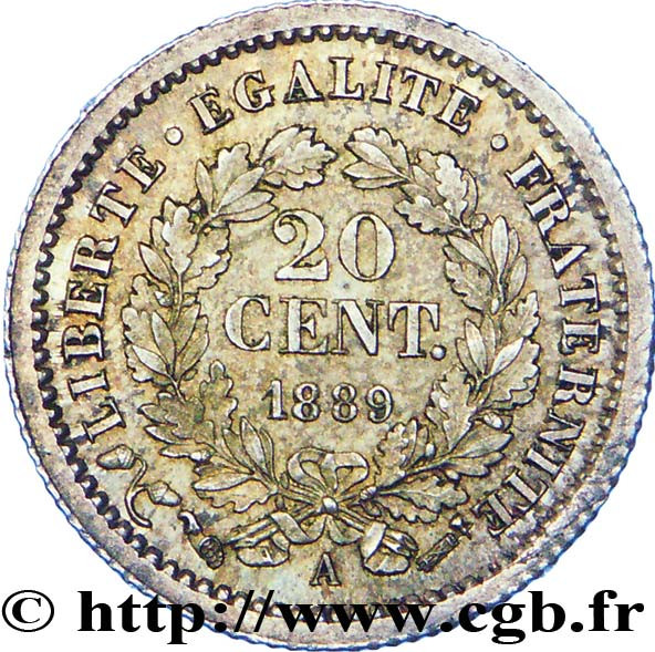 20 centimes - Cérès - Troisième République