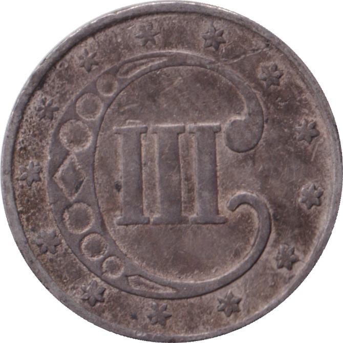 3 cents argent - Trime