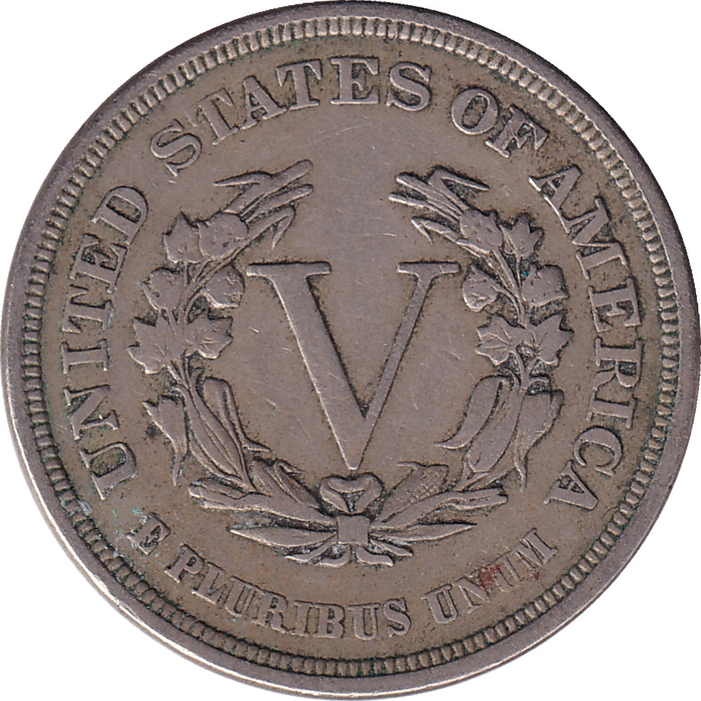 5 cents - Tête de la Liberté - Sans CENTS