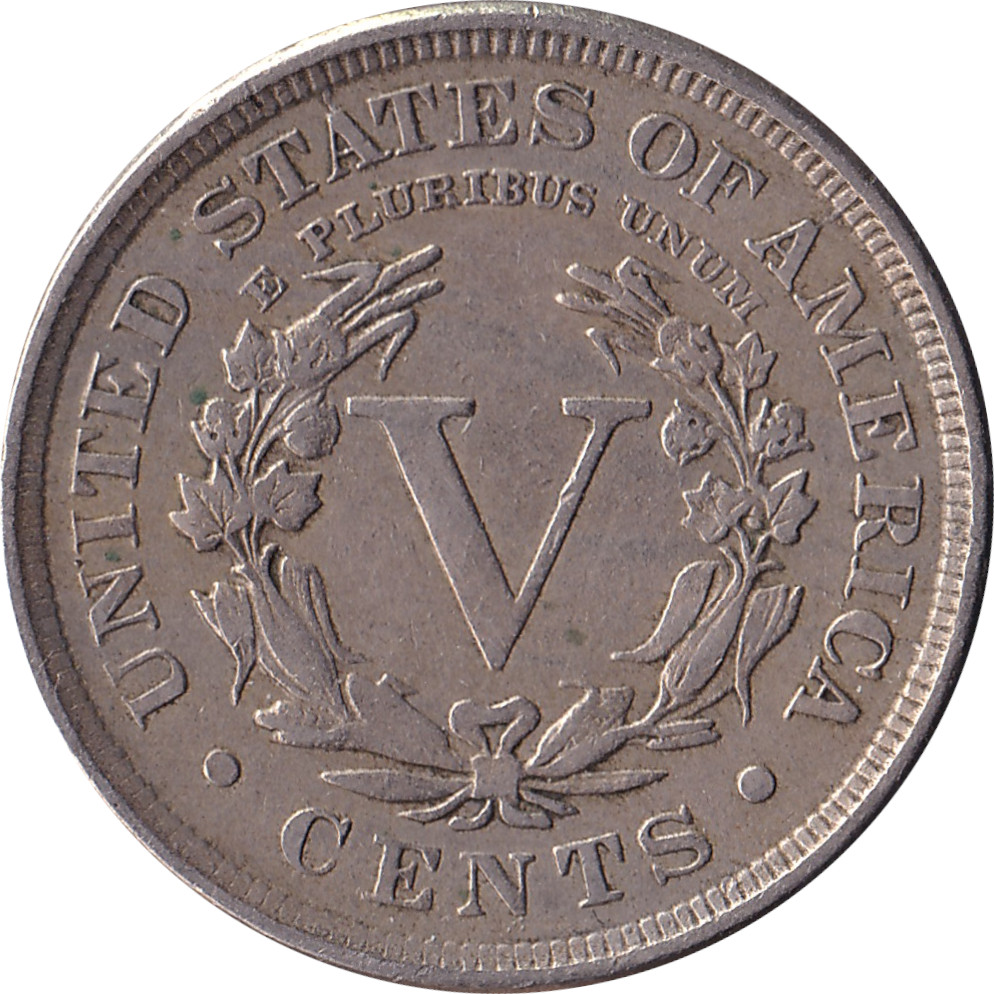 5 cents - Tête de la Liberté - Avec CENTS