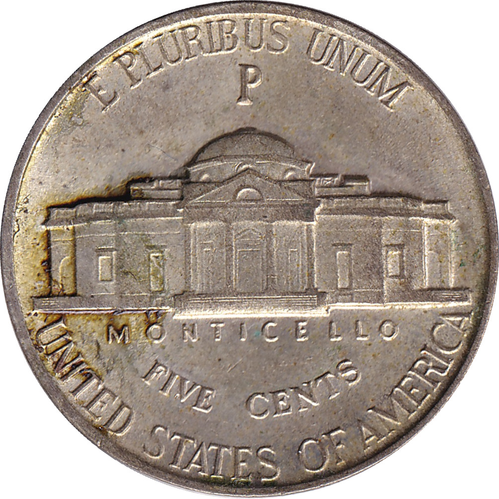 5 cents - Jefferson - Buste - Cupronickel