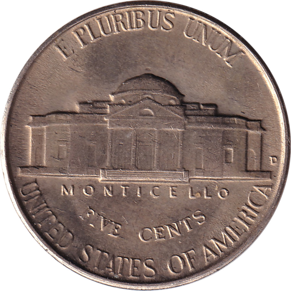 5 cents - Jefferson - Buste - Cupronickel