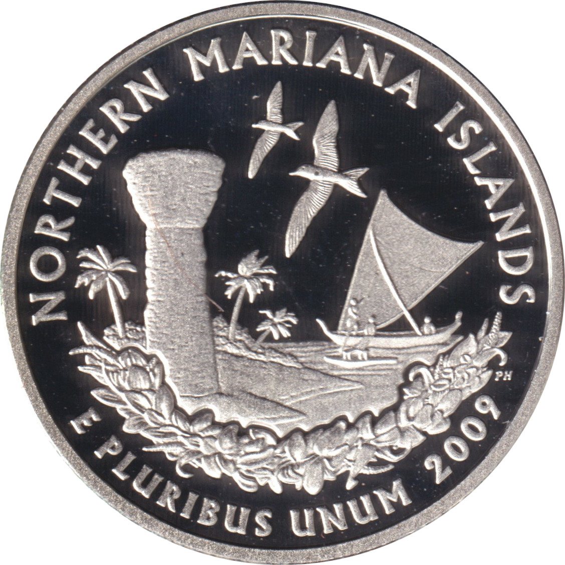 1/4 dollar argent - Iles Mariannes du Nord