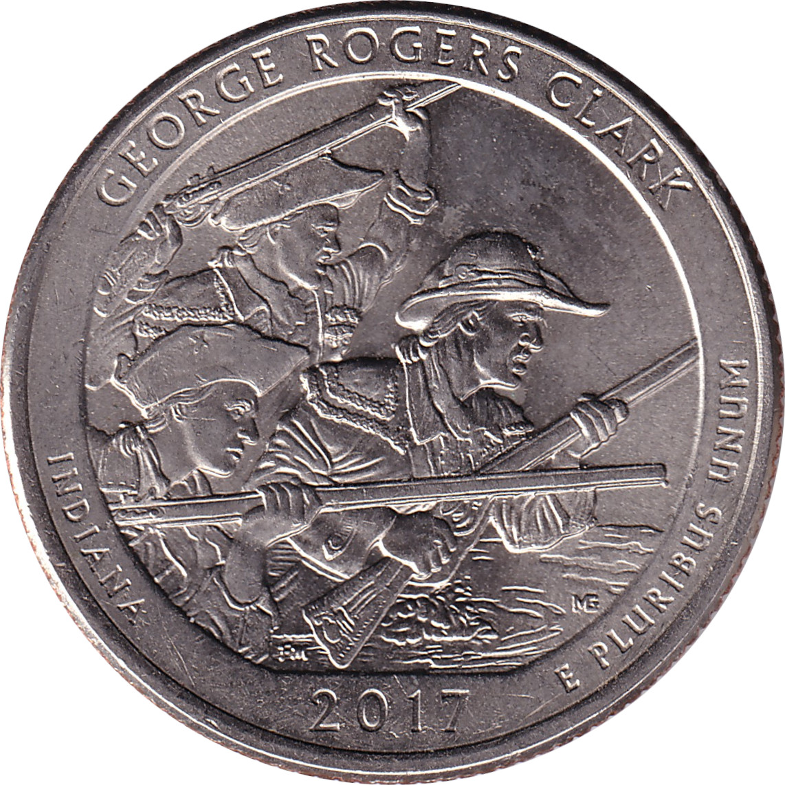 1/4 dollar - Indiana - George Rogers Clark