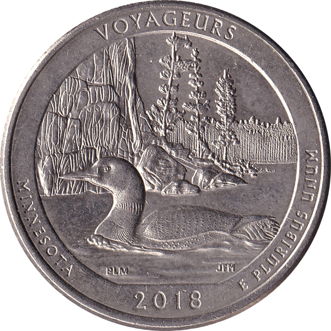 1/4 dollar - Minnesota - Voyageurs