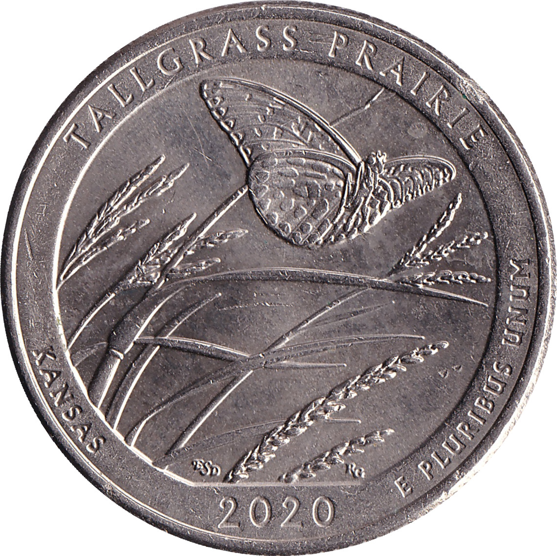 1/4 dollar - Kansas - Tallgrass Prairie