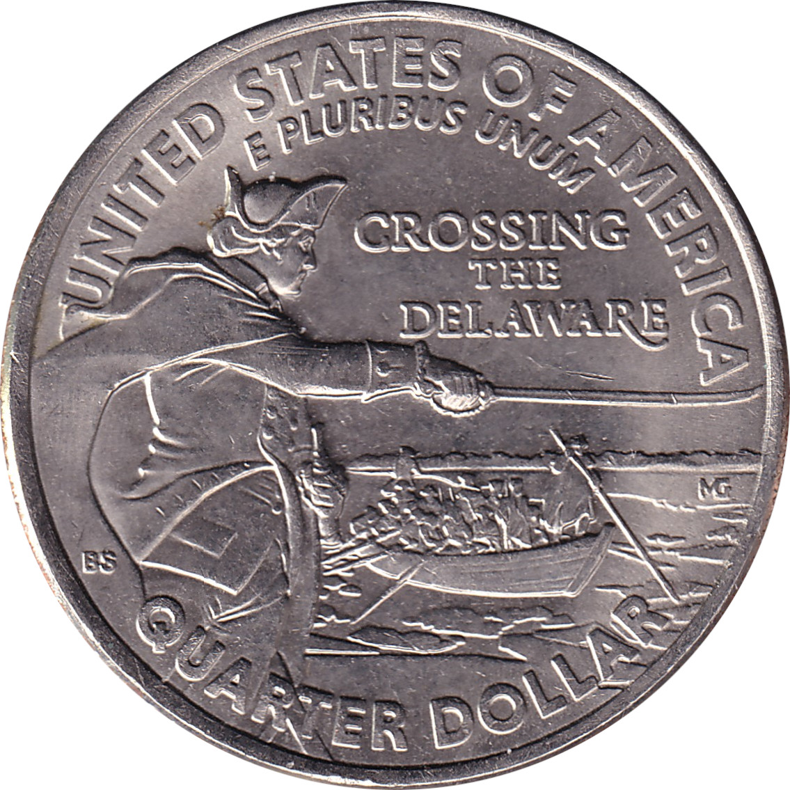 1/4 dollar argent - Traversée du Delaware