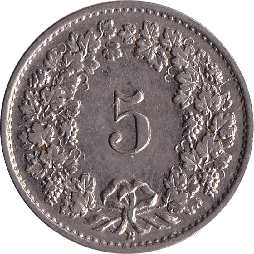 5 rappen - Liberté - Nickel