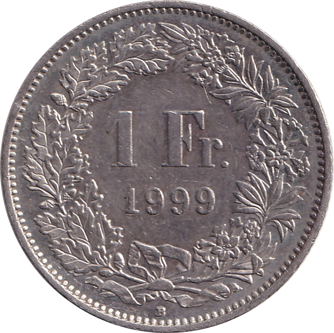 1 franc - Helvetia debout - Cupronickel