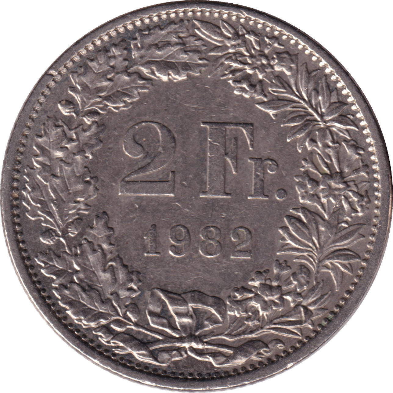 2 francs - Helvetia debout - Cupronickel