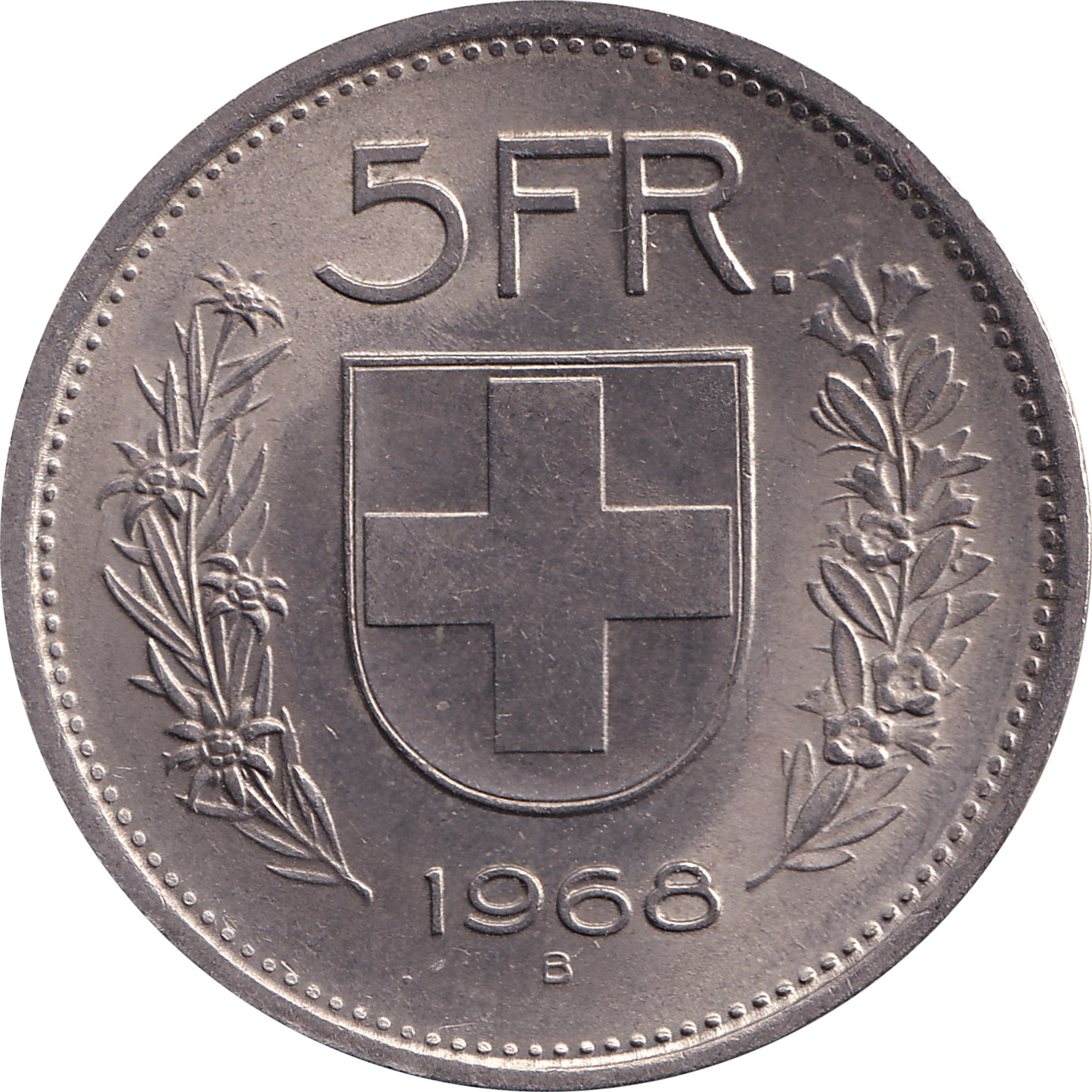 5 francs - Berger - Petit module - Argent