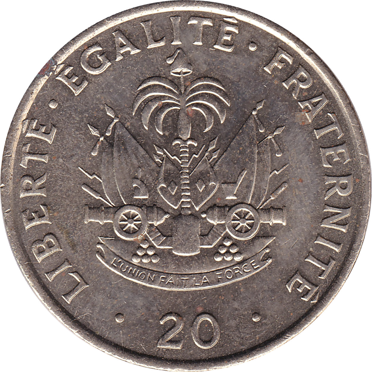 20 centimes - Charlemagne Peralte - Cupronickel