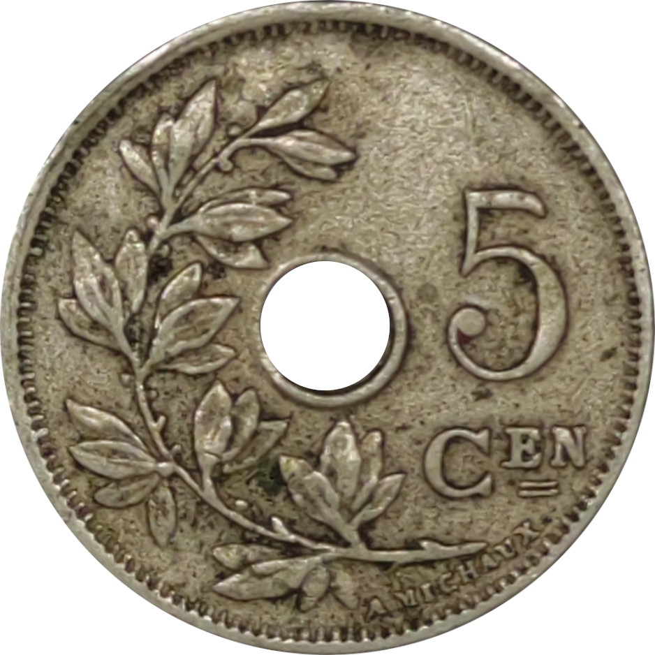 5 centimes - Albert - Cupronickel