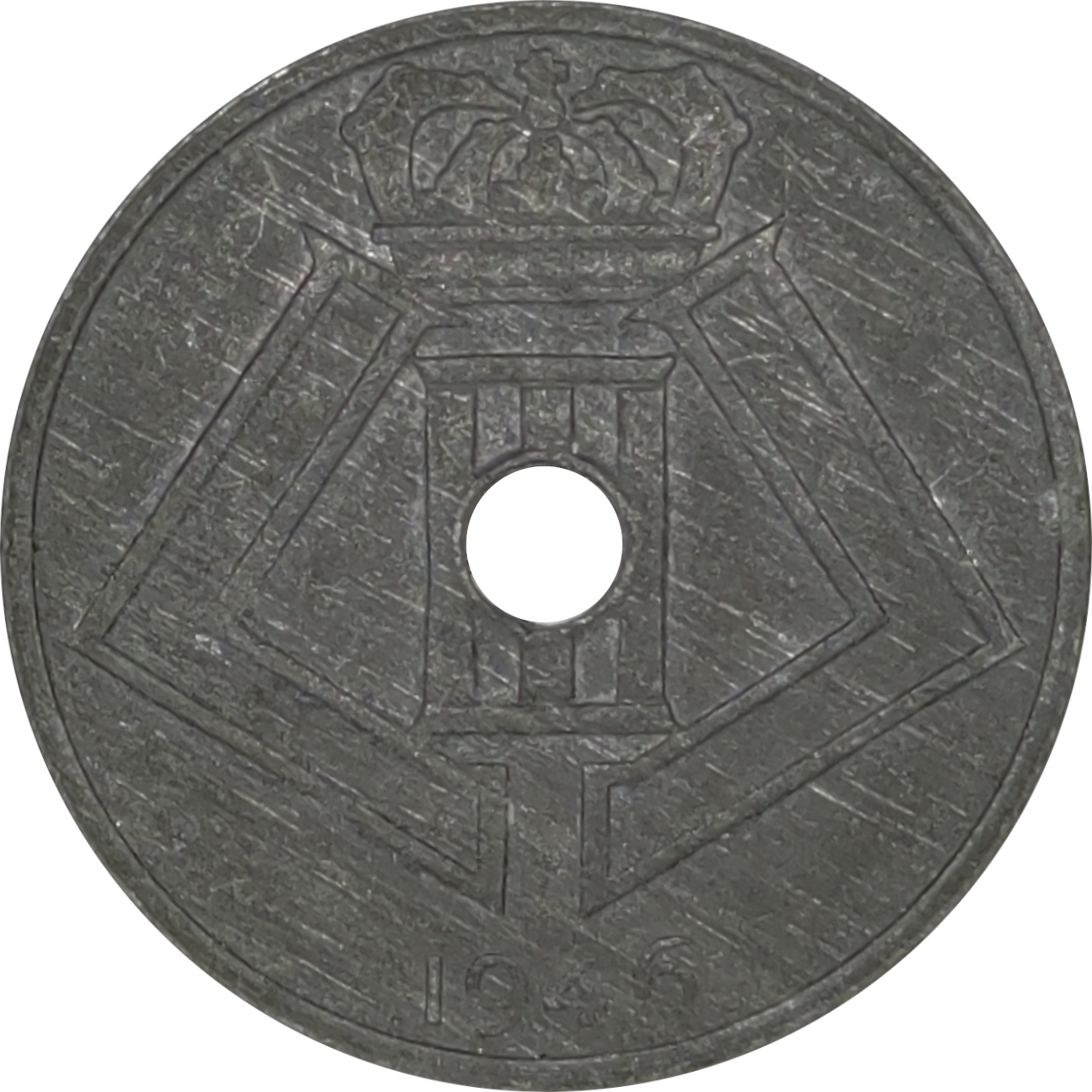 25 centimes - Leopold III - Zinc