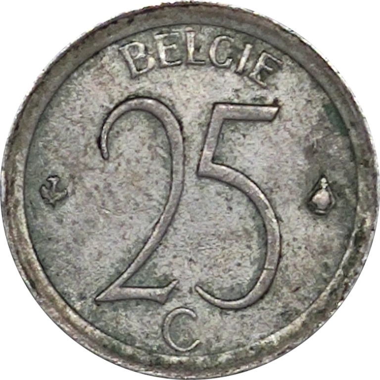 25 centimes - Baudouin