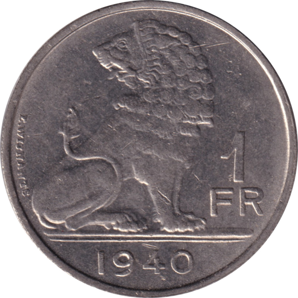 1 franc - Leopold III - Wynants